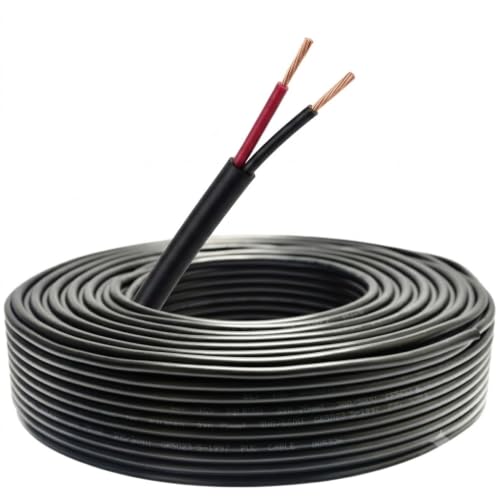 Drumstone 50 Meter 2 Core Flat Telephone Cable 40/76 mm, Copper C...