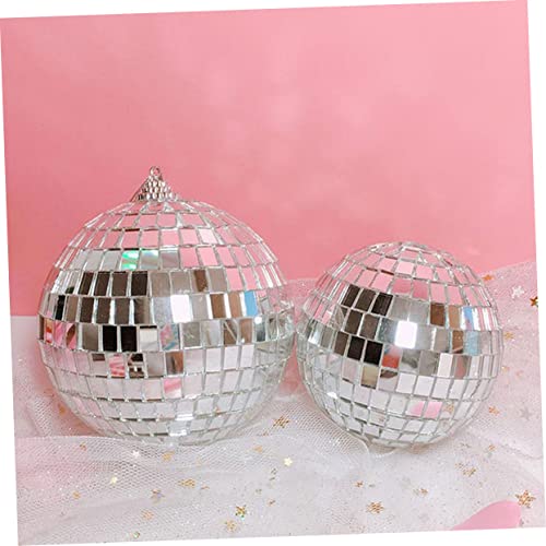 OSALADI - 6 bolas espejadas reflectantes para decoración de bodas, escenarios, discotecas y fiestas, esferas de vidrio para celebraciones y fondos fotográficos miniatura 2