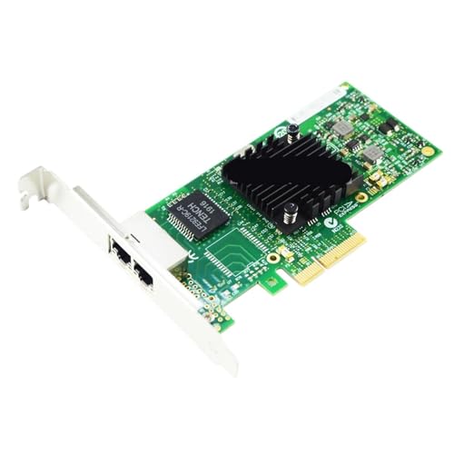 I340-T2 PCI-E X4 RJ45 Dual Port Gigabit Ethernet LAN 10/100/1000Mbps Tarjeta de Red para Chip 82580 miniatura 1