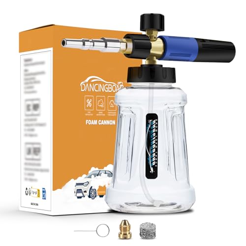 Dancingboar Snow Foam Lance Cannon Bottle for Nilfisk ALTO/Kranzle/Wap,M22-14mm Cannon Adjustable Soap Sprayer Nozzle F oam Bottle 1L, Foam Gun for Pressure Washer Dancingboar Snow Foam Lance Cannon Bottle for Nilfisk ALTO/Kranzle/Wap,M22-14mm Cannon Adjustable Soap Sprayer Nozzle F oam Bottle 1L, Foam Gun for Pressure Washer