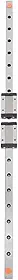Gonetre Trilho de Guia Linear 600mm MGN12 Trilho Deslizante Linear de Alta Precisão Com 2 Blocos Deslizantes Pretos para Impressora 3D Máquina CNC Gravador Equipamento de Automação
