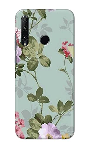 Image of Printed Hard Back Cover Case for Honor 20i | Huawei P Smart+ Plus 2019 | Honor 10i Back Cover (Floral Painting) -1302