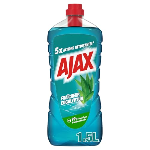 AJAX - Nettoyant Multi-Usage Ajax Eucalyptus – 5x actions nettoyantes – élimine instantanément la saleté – dégraisse – redonne de l'éclat –...
