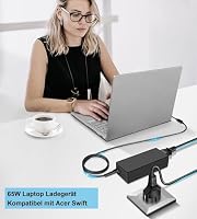 65W Ladekabel für Acer Aspire 3 5 E1 E3 E5 V3 V5 V7 E14 E15 ES1 A314 A315 A317 A514 5250 5253 5336 5349 5517 5532 5733 5742 5750 7560 Laptop Netzteil Ladegerät 5,5 x 1,7 mm – Ansicht 9