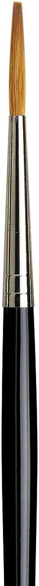 da Vinci Graphic Design Series 1111 Lettering Brush, Straight Edge Tip Kolinsky Red Sable with Black Handle, Size 8