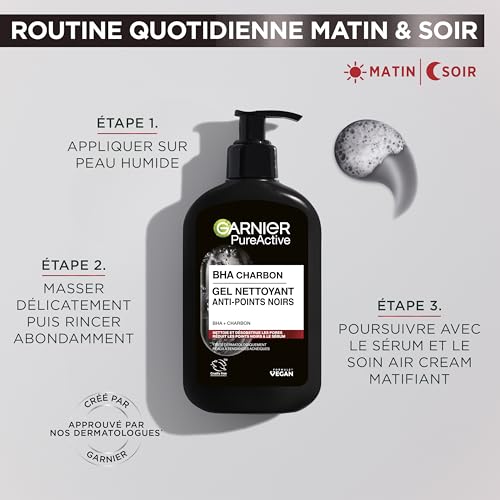 Nettoyant Visage Doux Pour Le Visage Au Garnier Le Flacon De 250ml - vue 4