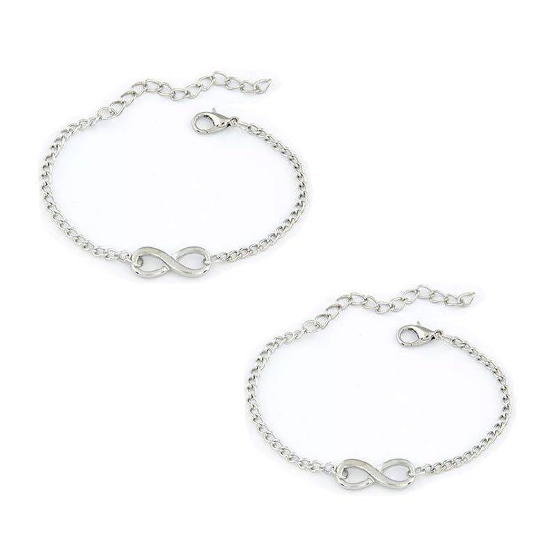 See full amazon price history chart for Pack of 2 Silver Plated Infinity charm bracelets Friendship For Women/Girls Pack of 2 Silver Plated Infinity charm bracelets Friendship For Women/Girls (B0CWF5D8KN) Amazon Price History, Amazon Price Tracker