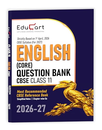 Educart CBSE Class 11 English Core Question Bank 2026–27 | Based ...