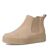 Tamaris Damen Chelsea Boots, Frauen Stiefeletten,Wechselfußbett,Comfort Lining,Stiefel,Bootee,Booties,halbstiefel,Kurzstiefel,BEIGE,39 EU