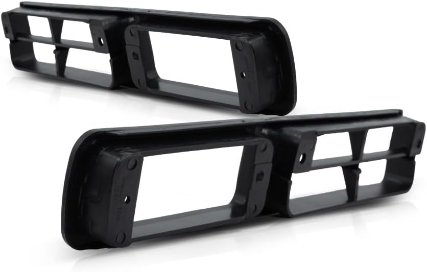 For Nissan D21 / Pickup Fog Light Cover 1993 94 95 96 1997 Driver and Passenger Side Pair/Set | Paint to Match | DOT/SAE | NI1038101 + NI1039101 | 6225755G00 + 6225655G00
