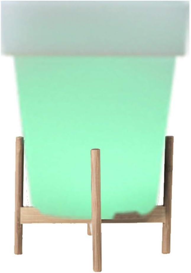 LED Light Up Flower Pot, Plastic Plant Pot, Color Changing Planter with 16 RGB Colors,IP65 Waterproof