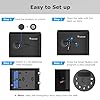 Bonsaii Safe, 0.6 Cubic Safe Box with Electronic Keypad, Removable Shelf, for Valuables Jewelry and Documents in Home, Hotel, or Business, 9.84" x 13.78" x 9.84" Inches, SF002 #4