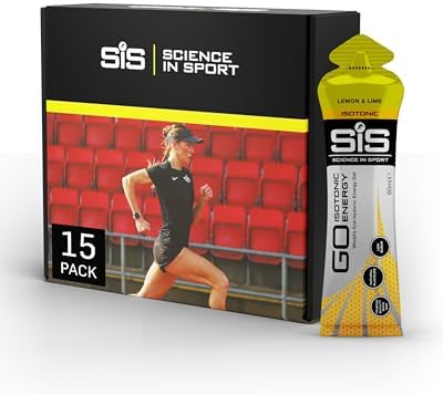 Science in Sport GO Isotonic Energy Gel 15x60ml Lima-limón, Vegano - Formulación isotónica con 22g de carbohidratos, Buen aporte de energía, Alternativa ideal a las bebidas isotónicas