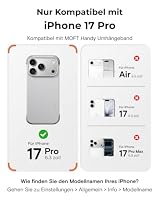 MOFT MOVAS Rahmen Hülle für iPhone 17 Pro Max für MagSafe, Ultra Dünner und Ultra Schutz - TPU-Eck Schutz mit Weiches Veganes Leder，0.75 mm (0.03 in) Ultra Slim（Misty Cove + Cement） – Ansicht 2