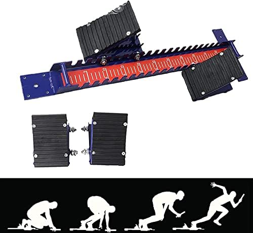 Track & Field Starting Blocks, All-Aluminum Alloy for School and Training, Durable and Adjustable Design