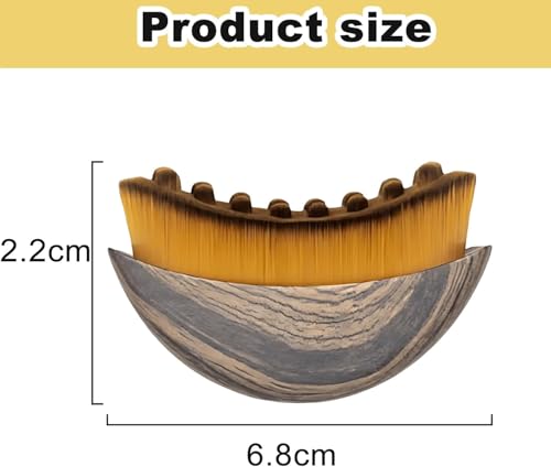 Image of Gadget Deals- Lymphatic contour face brush | contour brush for makeup | contour brush for face massage | facial brush | - lymphatic brush - Neck-Makeup Brushes with Soft Bristles