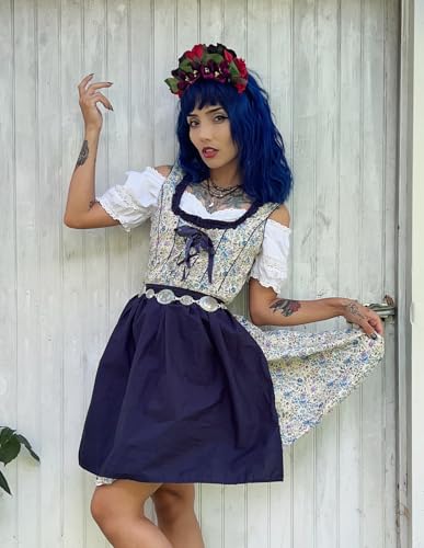 Scarlet Darkness Oktoberfest Carnival Costumes for Women German Dirndl Cosplay Dress