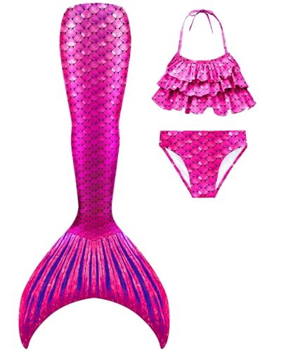 Nestoto Bañador Mujer: Falda Sirena + Top Bikini + Braguita Bikini, Estampado Original
