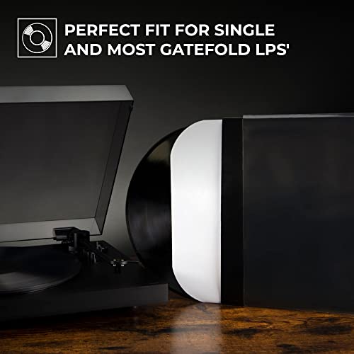Big Fudge 20 Pack Vinyl Record Outer Sleeves 10" Lp | Durable & Wrinkle-Free | Crystal Clear & Made From High-Density Polypropylene | 3 Mm Thick | Fits Most Gatefolds And Double Lps #TOP3