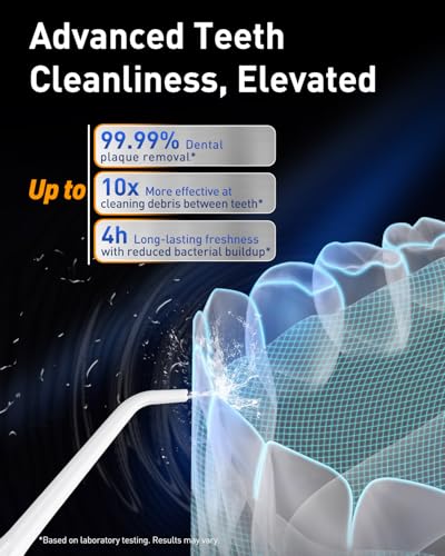 Image of MySmile LP221 Cordless Water Flossers for Teeth w /UVC Light & OLED Display