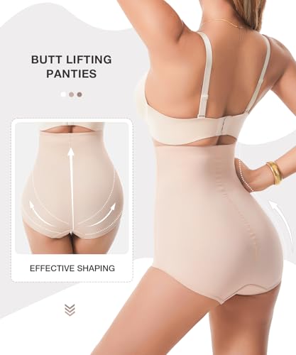Image of Dulchany Tummy Control Shapewear Panties for Women Body Shaper Underwear Girdle Panty