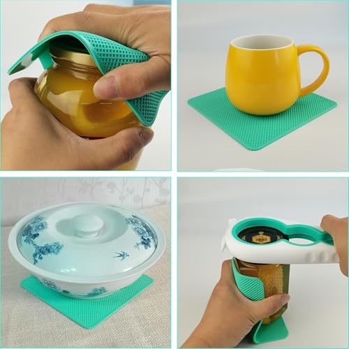 Image of Jar Opener for Weak Hands, 5 in 1 Bottle Opener for Seniors with arthritis