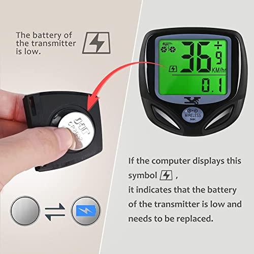 Image of Cycle Speedometer, The Ultimate Cycle Gadget for Speed and Performance Bicycle Speedometer /Odometer /Lightweight Multi Function Cycling Accessories (6 Month Manufacturer Warranty)