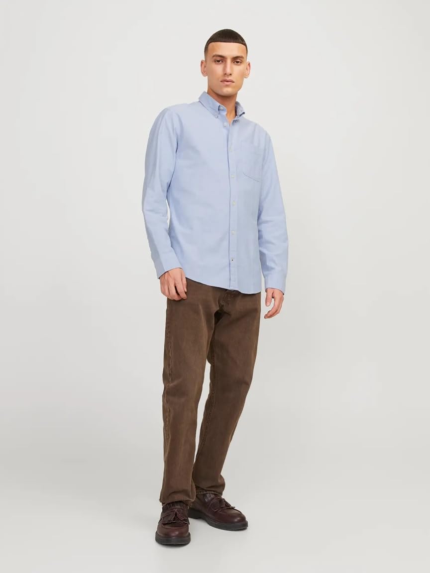 JACK & JONES Jjeoxford Shirt L/S S21 Noos Koszula Mężczyźni