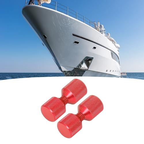 2 Hole Flange Pins, 2pcs Flange Alignment Pin Anodize Aluminium 1‑1/8in Flange Double Hole Pins Set for 0.5 to 14in 150LB Flanges (Red) - Image 4