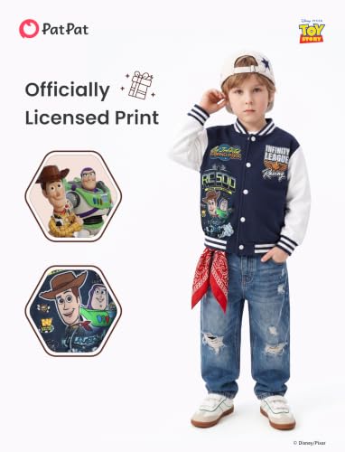 Image of Disney Girl & Boy Varsity Bomber Jacket Fall Sweatshirt Toddler to Big Kid | Officially Licensed Jacket with Mickey, Minnie, Spider-Man, Gwen, Toy Story, Cars, Frozen, Princess, Stitch, Zootopia Designs