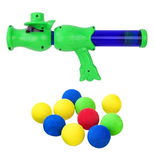Jyxuyy Lanzador de bolas para gatos de interior, pelota de entretenimiento para mascotas, juguete automático para mascotas, batería o recargable, fácil de usar, 25 x 11 x 4 cm, para juguetes para