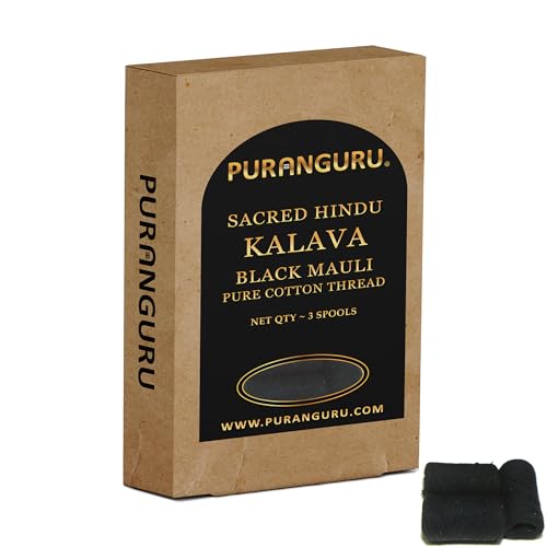 PuranGuru Handmade Black Kalava