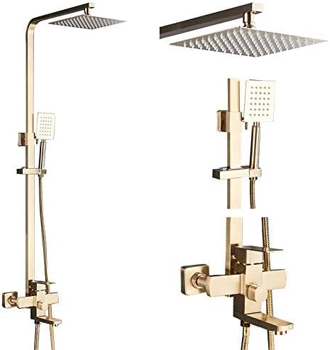 Mitigeur de douche à 3 voies chrome au design mural épuré pour salle de bain contemporaine