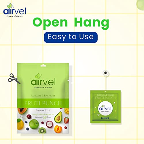 Image of Airvel Fruity Punch Fragrance Pouch | Non-Toxic, Safe | Long-Lasting Freshness | Up to 30 Days