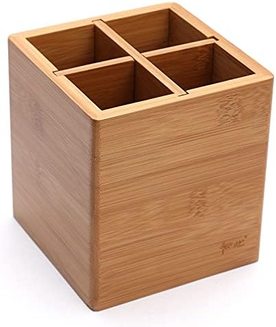 GIZMAC 天然竹食器ホルダー 完全に竹ラティス キッチン用品ホルダー