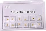 12 Stück Edelstahl Kristall magnetisch falsches Ohr Nasenring Lippenring Clip auf Cubic-Zirkonia Tragus für Frauen Männer mehrfarbig kein Piercing Schmuck Set Gesichtsoperation