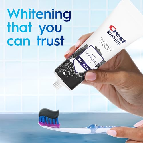 Crest 3D White Whitening Therapy Charcoal Toothpaste, Invigorating Mint, 4.6 oz (Pack of 3), Enamel Safe Fluoride Anticavity Toothpaste for Deep Clean and Stain Removal - image 9