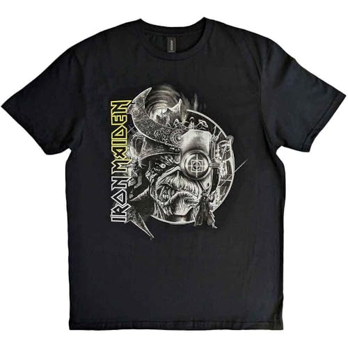 T-shirt Iron Maiden Future Past Tour 23 imprimé en niveaux de gris