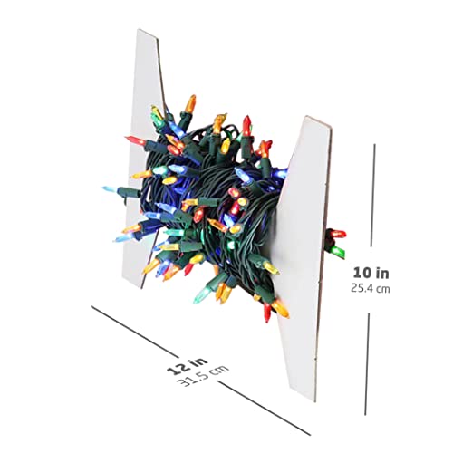 ZOBER-Christmas-Light-Storage-Wraps-Plastic-Set-of-4-to-Store-Up-to-800-Holiday-Christmas-Lights-Bulbs-Cardboard