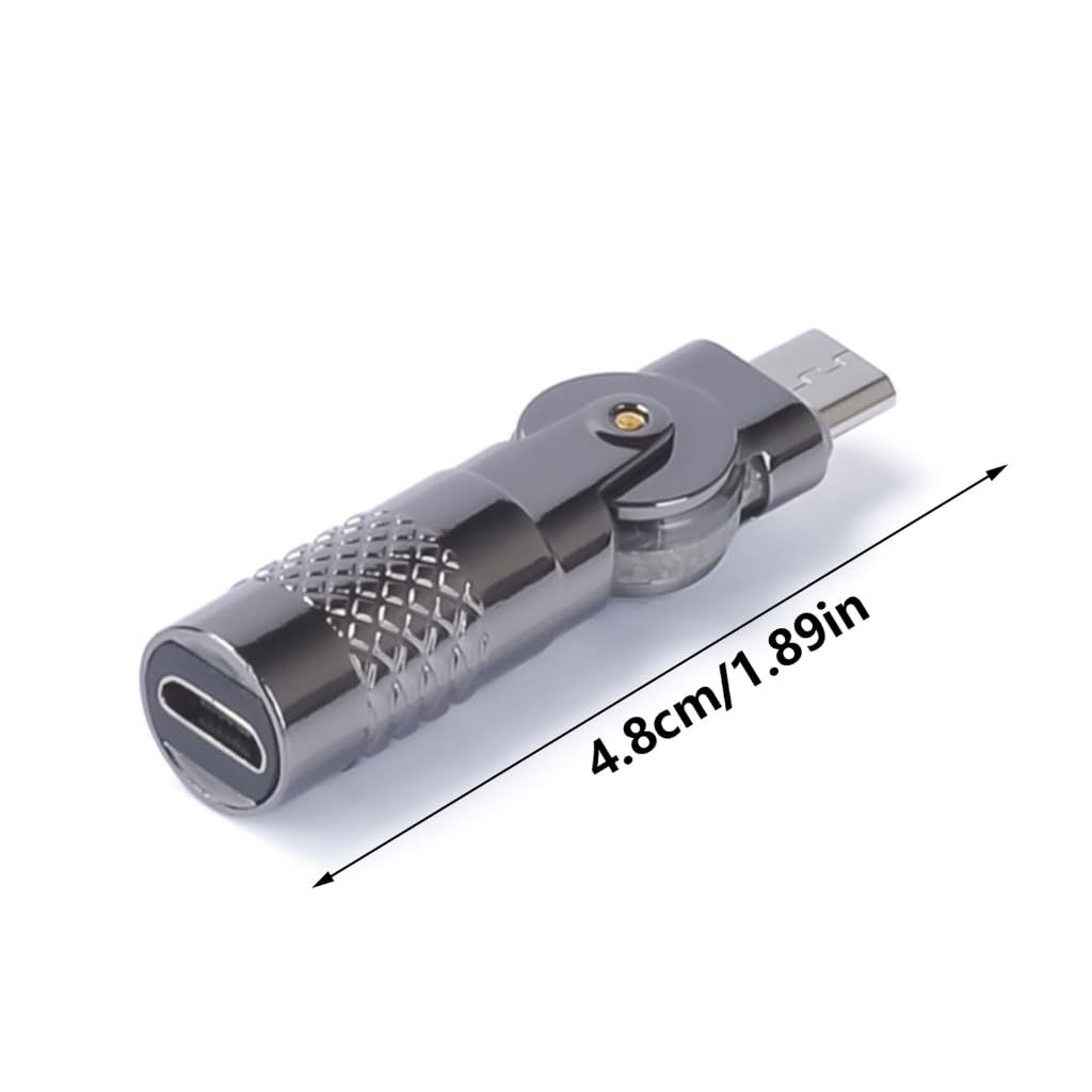 Obrotowy adapter ładowania USB do słuchawek konsol do gier obrót o 90°