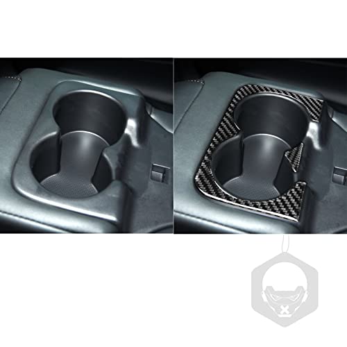 Cubierta de portavasos trasero de fibra de carbono para auto miniatura 3