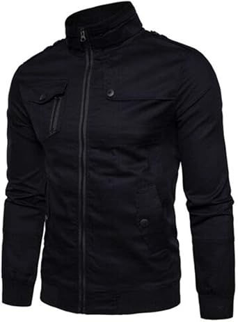 Mens Slim fit Stylish Cotton Jacket Lightweight Casual Jacket