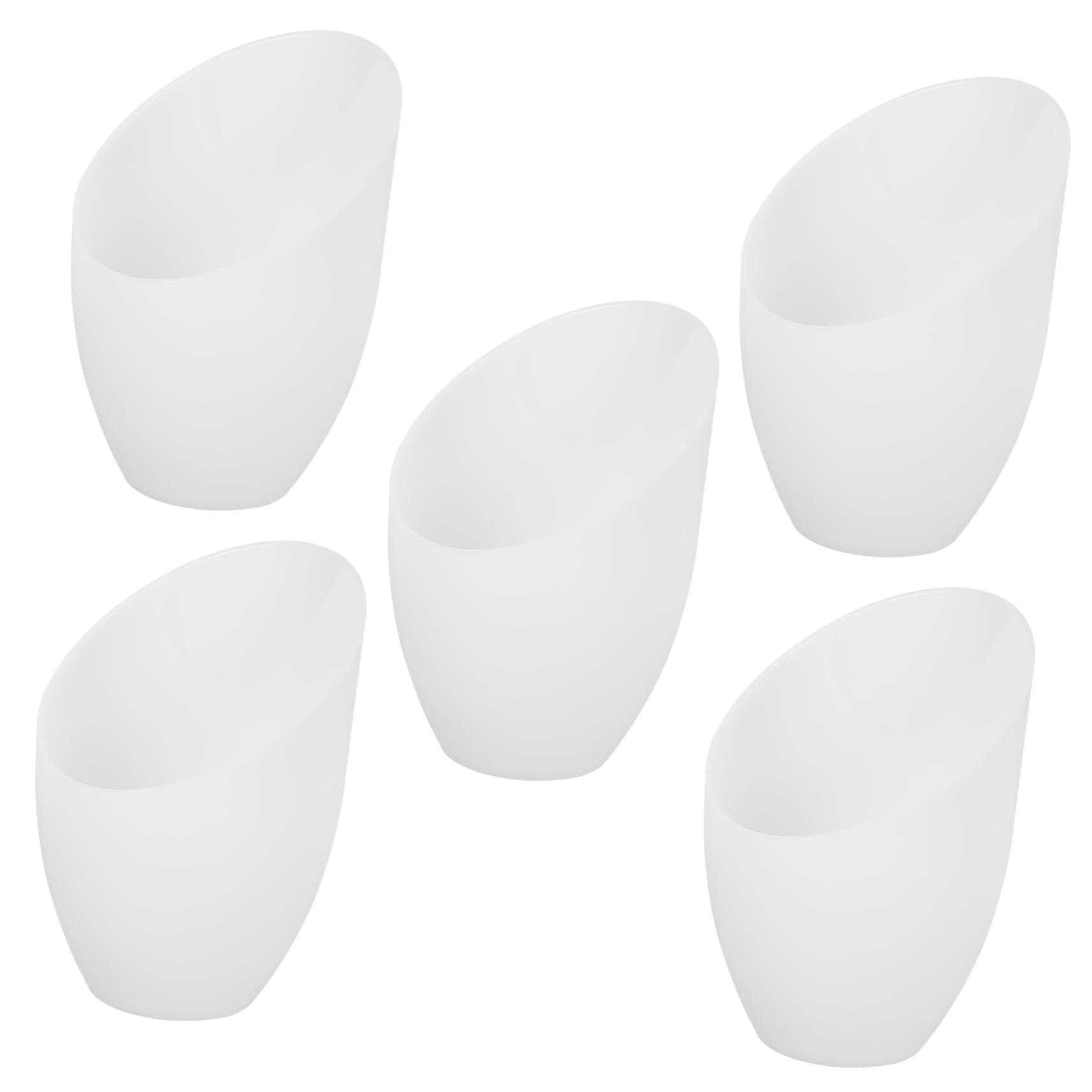 Angoily 5pcs White Horseshoe Design Lampshade Made of Sturdy Pp Material, Simple and Sturdy Lamp Shade Protector for Study and Boys and Girls Room Lighting
