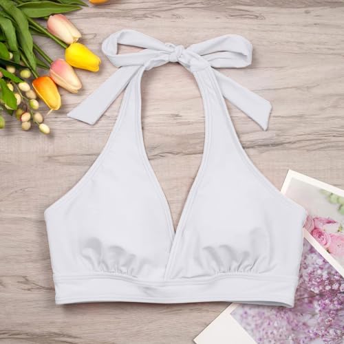 Bikini de dos piezas con cordones y top push up regulable 3