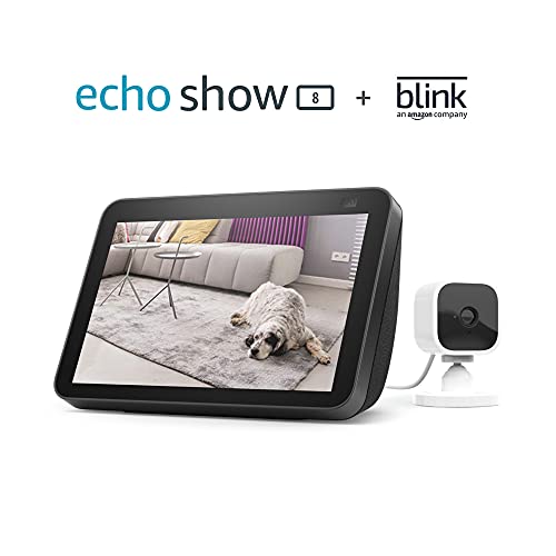 Echo Show 8 (2nd Gen, 2021 release) - Charcoal bundle with Blink ...