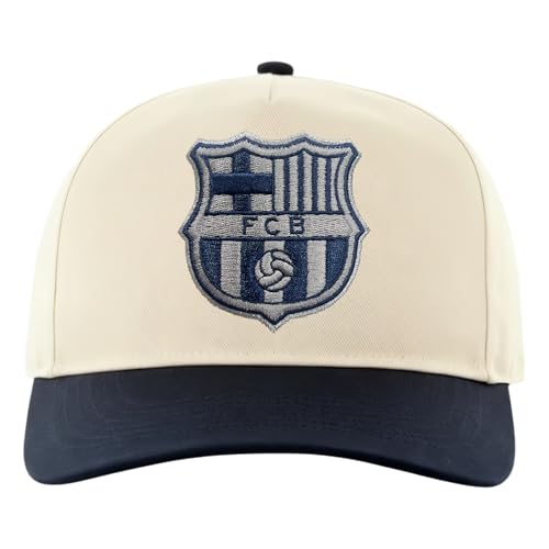 Icon Sports Officially Licensed FC Barcelona Adjustable Cap - Unisex Adult - FCB184CP White