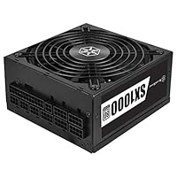 Silver Stone フルモジュラーフラットケーブル電源 80 PLUS Platinum認証 SFX-L電源 1000W SST-SX1000-LPT【日本正規代理店品】