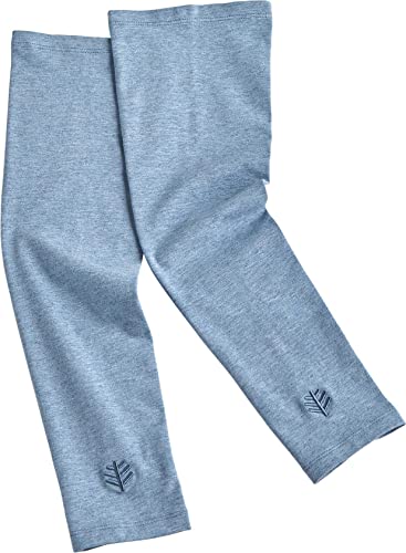 Coolibar Upf 50+ Men's Navagio Sun Sleeves - Sun Protective (Small/Medium- Light Blue Heather) #TOP20