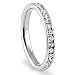 316L Stainless Steel White Cubic Zirconia 3mm Eternity Ring