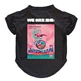 Littlearth Pet T-Shirt - Officially Licensed FIFA 2026 Miami Edition, Black, Large